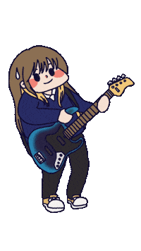 Bass Guitar Sticker