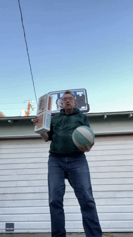 Juggler Combines Basketball, Baseball Bat, and Cigar Boxes for Impressive Routine