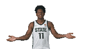 Happy Lets Go Sticker by Michigan State Athletics