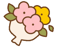 Flower Thank You Sticker by Helen Bucher