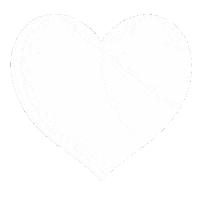 White Heart Sticker