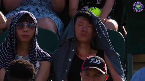 sleepy fan GIF by Wimbledon