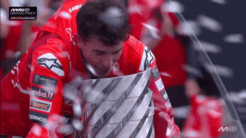 Happy World Champion GIF by MotoGP™