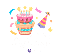 Happy Birthday Party Sticker by My Weekend Plan