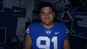 Byu Football Shrug GIF by BYU Cougars