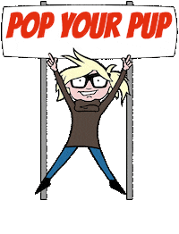 excited pop art Sticker by Pop Your Pup!™