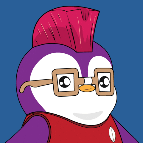 Penguin Be Quiet GIF by Pudgy Penguins