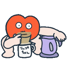 Coffee Time Sticker by Lipchan