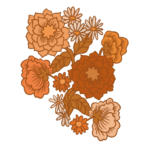 Fall Flowers Sticker