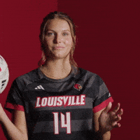 Womens Soccer Go Cards GIF by Louisville Cardinals