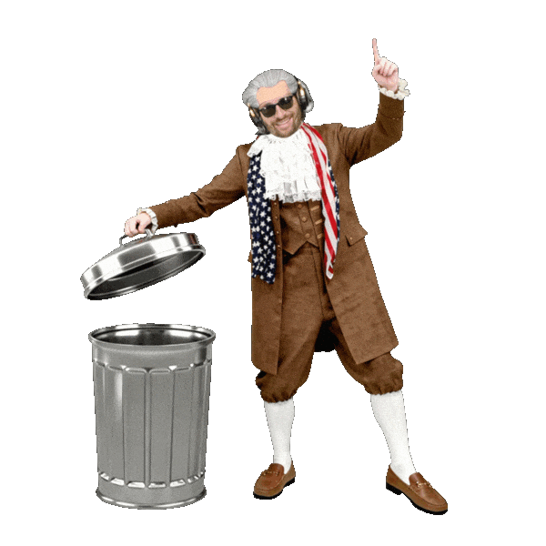 Trash Throw Away Sticker