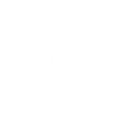 Tip Sticker by De Contentmaker