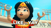 sad wonder woman GIF by LEGO