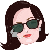 Mad Men Smoking Sticker by Nazaret Escobedo