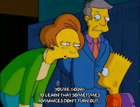 bart simpson stare GIF