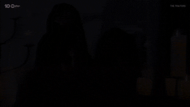Scared Dark GIF by The Traitors Australia