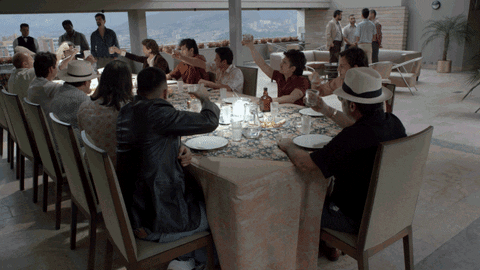 cheers narcos GIF by NETFLIX