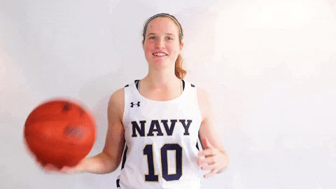 Navy Womens Basketball GIF by Navy Athletics