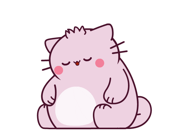 Cat Love Sticker by Pembe