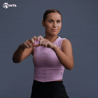Sofia Kenin Love GIF by WTA