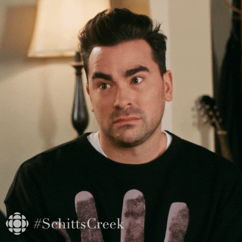 Nervous Schitts Creek GIF by CBC