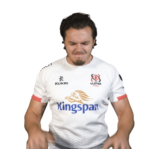 Angry Jacob Stockdale Sticker by Ulster Rugby