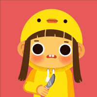 eliismon girl pink kawaii angry GIF