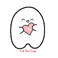 LittlePencilDesign heart hearts valentines day happiness Sticker