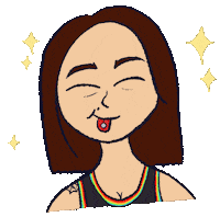 Rainbow Stars Sticker by Floatyspacecat