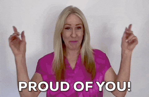 Well Done Good Job GIF by Vikki Downey