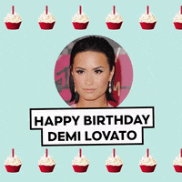 happy birthday demi lovato GIF by MTVU