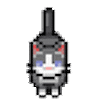 artbyinky giphyupload cat 8bit sprite Sticker
