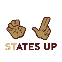San Marcos States Up Sticker by Texas State University