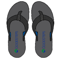 GoodSteps flip flops summer shoes goodsteps heal tap Sticker