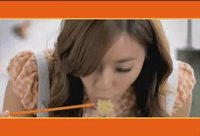 k-pop eating GIF