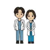 Korean Drama Couple Sticker