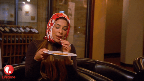 real housewives of new jersey eating GIF by Lifetime Telly