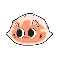 Dim Sum Cat Sticker by Mighty Jaxx