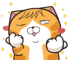 Cat Love Sticker by MochiDad
