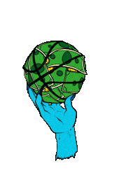 Make It Rain Basketball Sticker by Caleb Linden Design