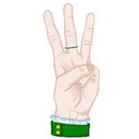Hand Finger Sticker by Stickerpacks.design