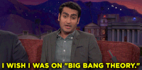 kumail nanjiani i wish i was on big bang theory GIF by Team Coco