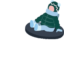 TourismNewBrunswick snow winter kids canada Sticker