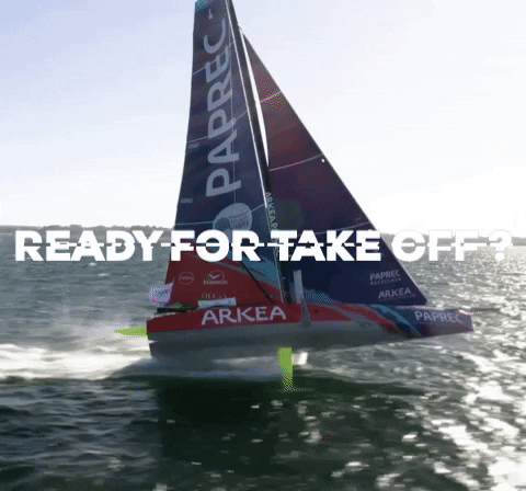 OptimistDigital giphygifmaker sailing take off voile GIF