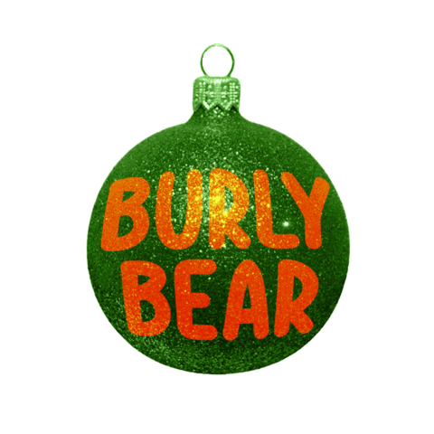 Burlybearpom christmas xmas ornament christmas decoration Sticker
