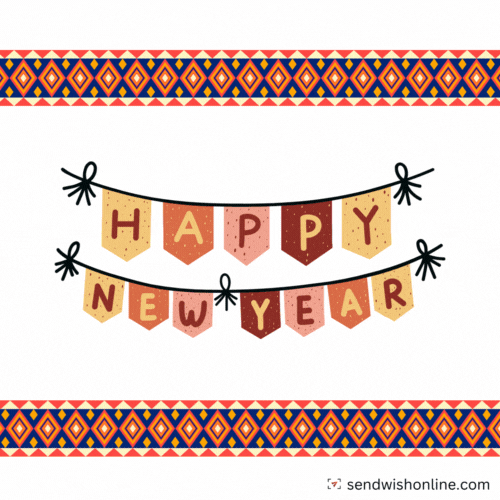Happy New Year Party GIF by sendwishonline.com