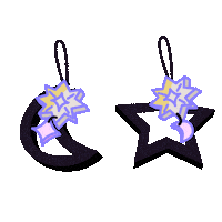 lazerunicorn sparkles earrings brooch lazer unicorn Sticker