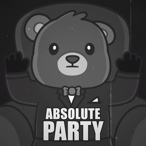Black And White Party GIF by BEARISH
