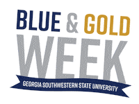 Blue And Gold Hurricanes Sticker by Georgia Southwestern State University