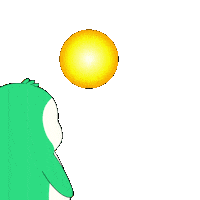 Sun Watching Sticker by Abster